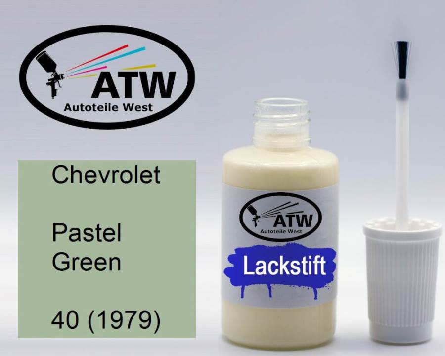 Chevrolet, Pastel Green, 40 (1979): 20ml Lackstift, von ATW Autoteile West.